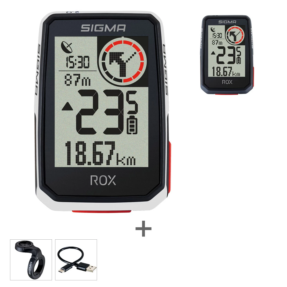 SIGMA ROX 2.0 Compteur Velo GPS Top Mount Set 3 SIGMA ROX 2.0 Compteur Velo GPS Top Mount Set