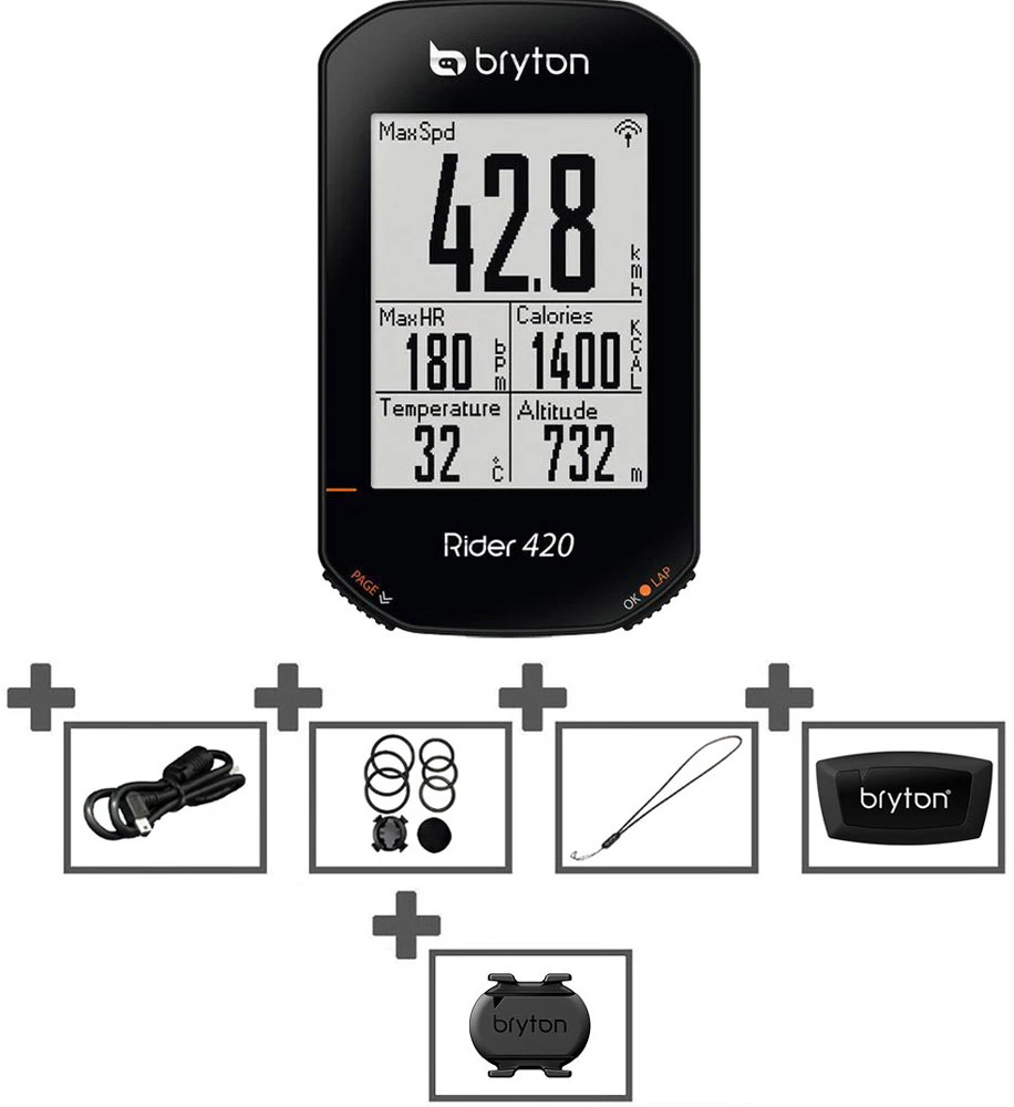 BRYTON Ordinateur De Vélo GPS Rider 420 T 3 BRYTON Ordinateur De Vélo GPS Rider 420 T
